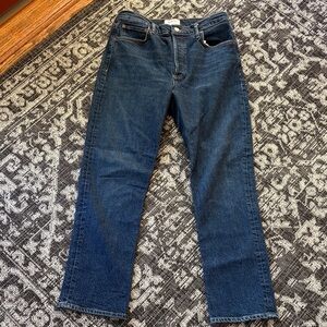 Agolde Riley Log  Straight Jeans - size 29- button fly - organic cotton blend